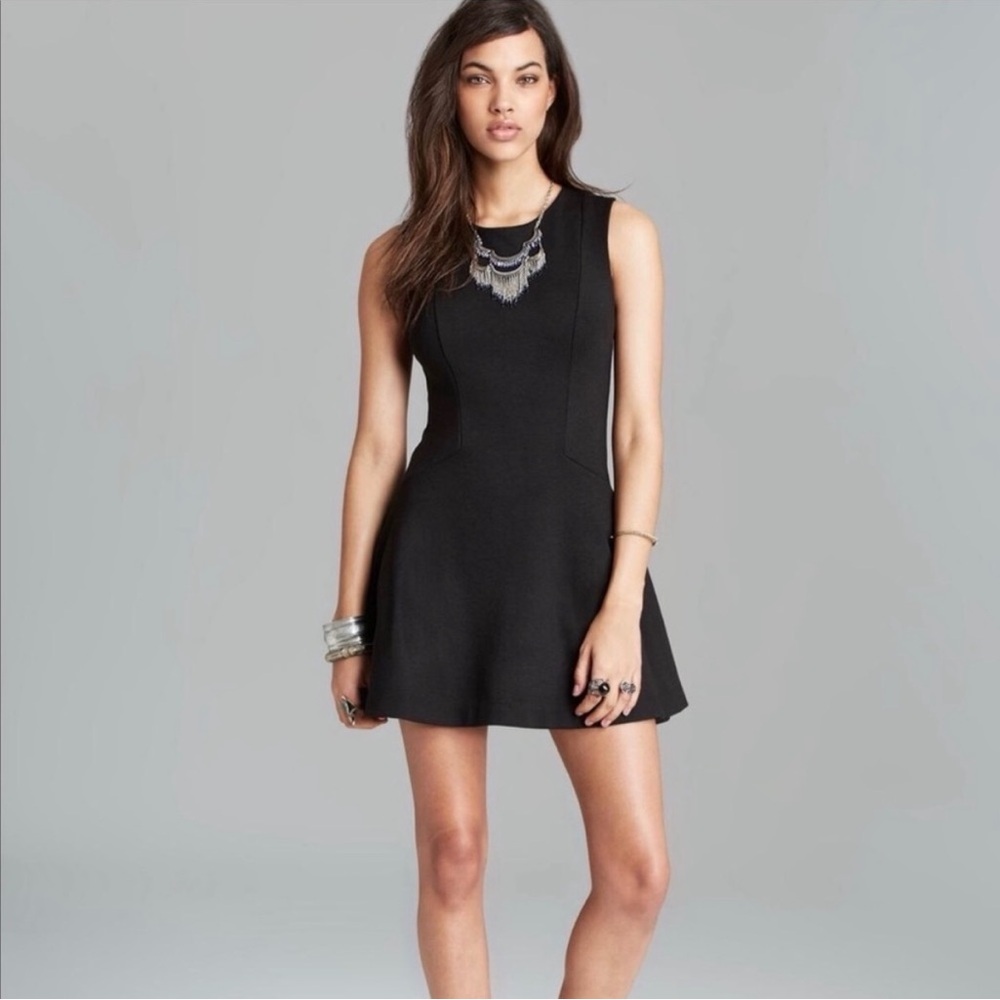 Free People Black Mini Dress